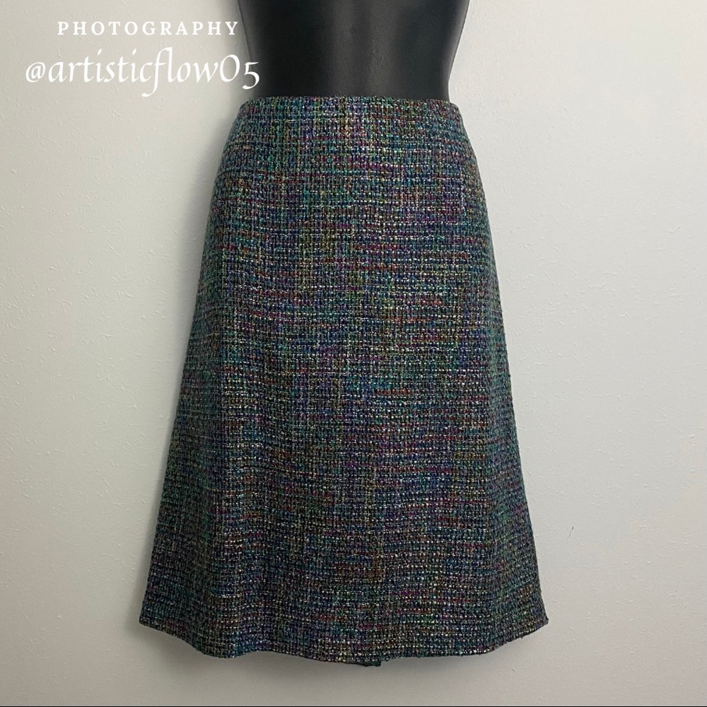 NEW! Coldwater Creek Sapphire Boucle Pencil Skirt - Picture 1 of 4